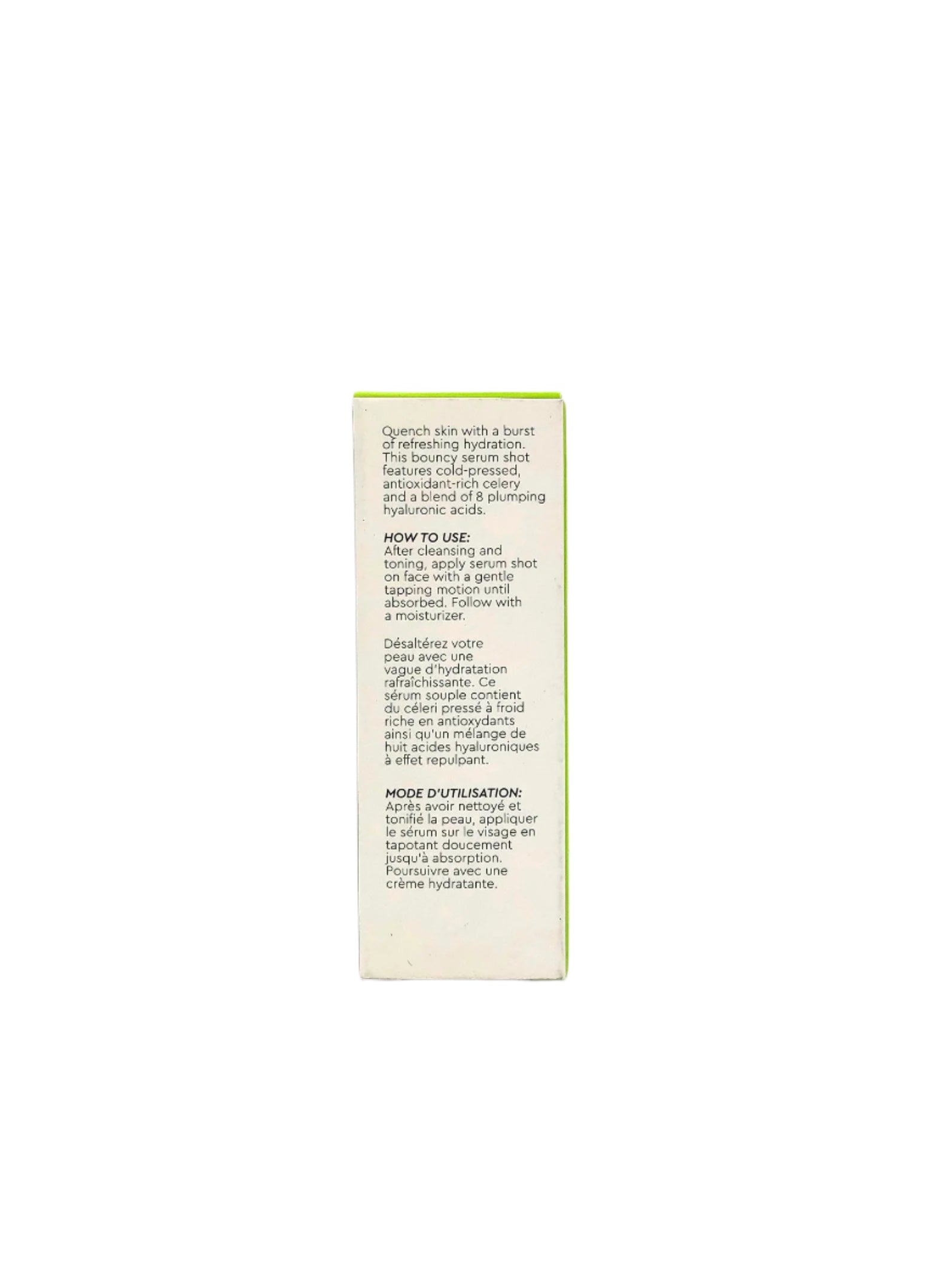 Sweet Chef Celery + Hyaluronic Acid Serum Shot