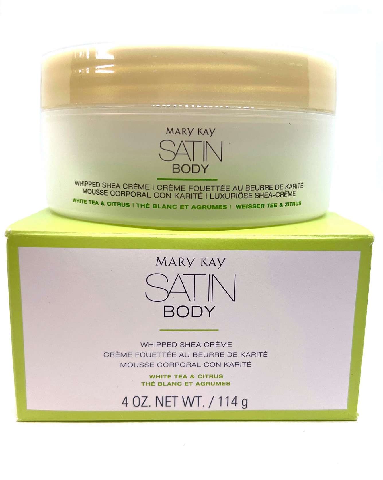 Mary Kay Satin Body Whipped Shea Creme ~ White Tea & Citrus