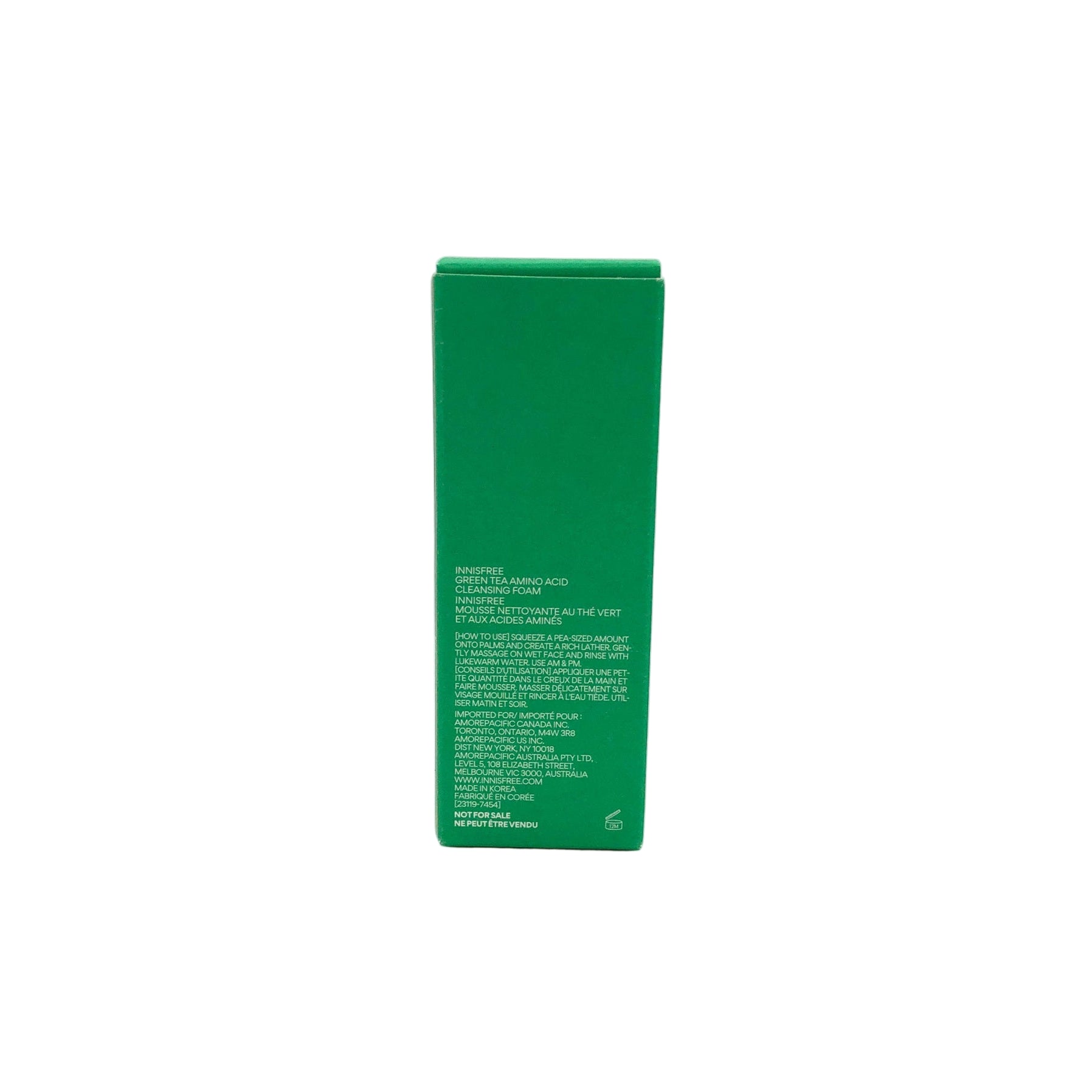 Innis Free Green Tea Amino Acid Cleansing Foam ~ Travel Size