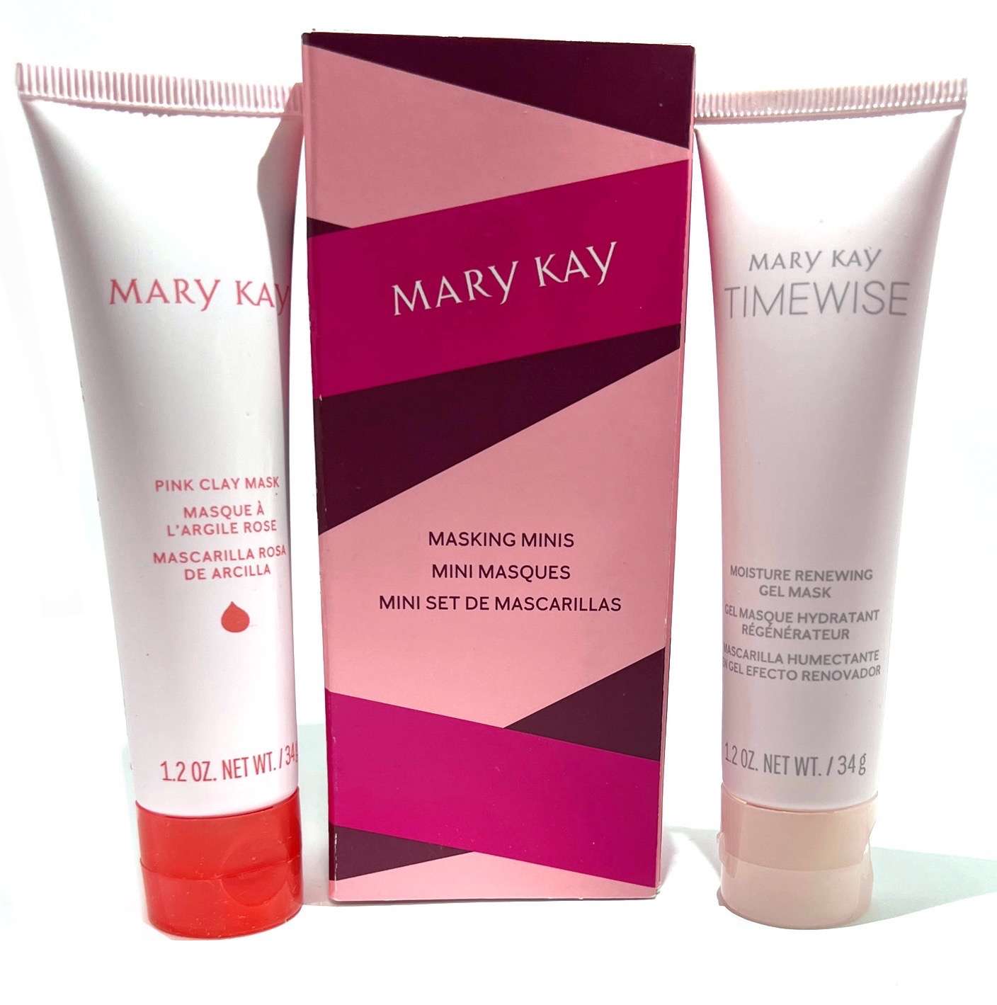 Mary Kay Masking Minis ~ Pink Clay Mask & Moisture Renewing Gel Mask