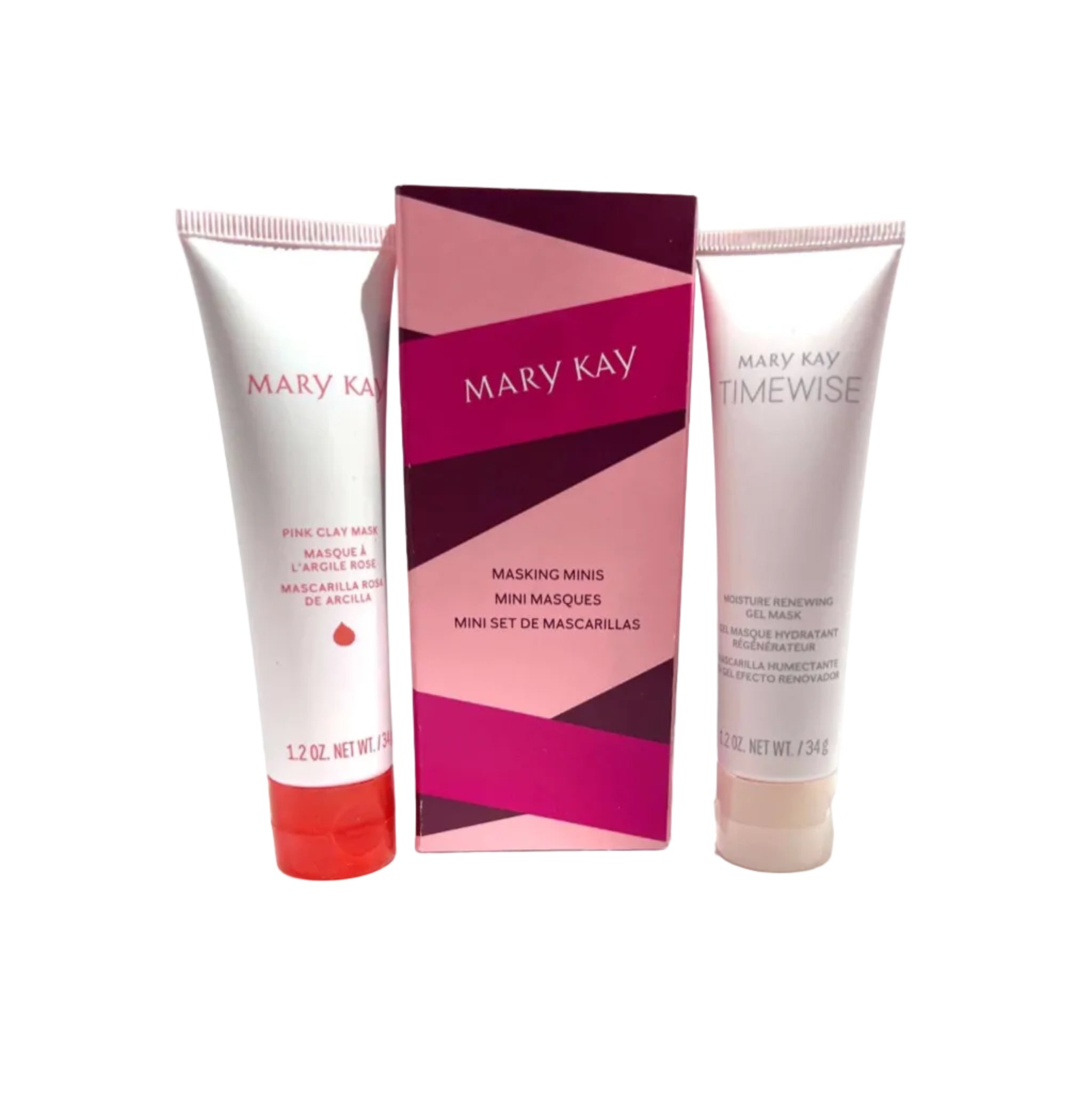 Mary Kay Masking Minis ~ Pink Clay Mask & Moisture Renewing Gel Mask