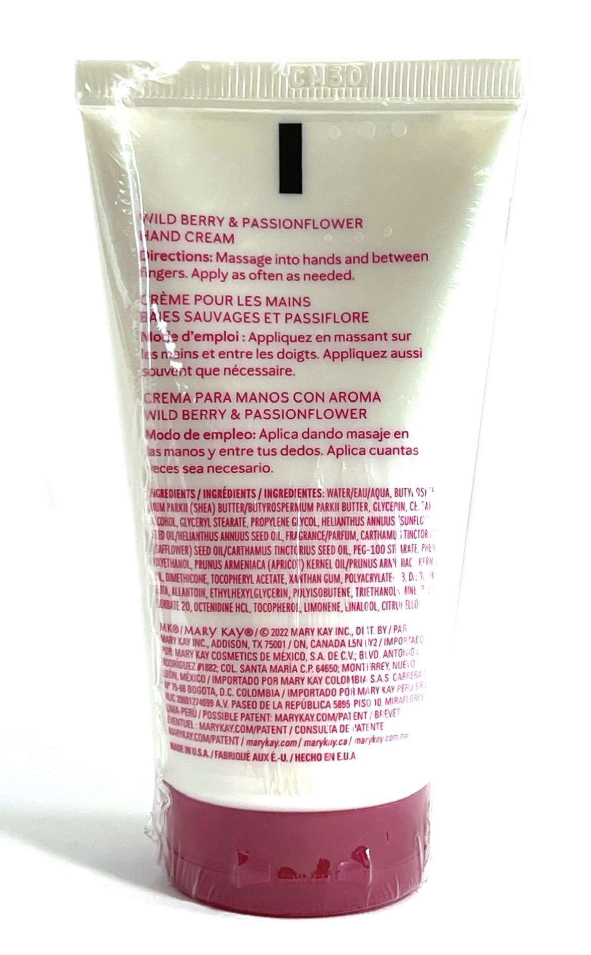 Mary Kay Hand Cream ~ Wild Berry & Passionflower