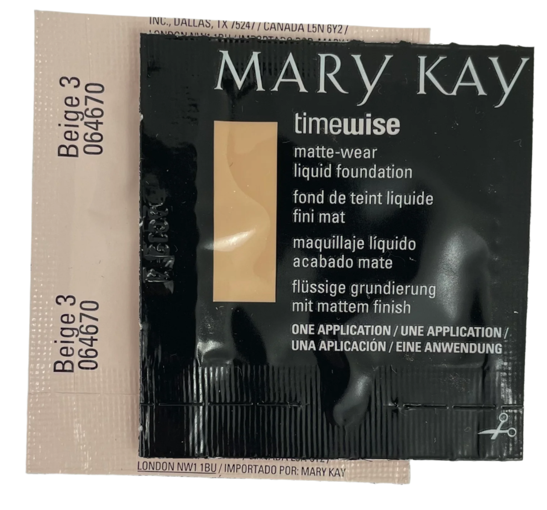 Mary Kay Matte Timewise Foundation ~ Sample (Discontinued)