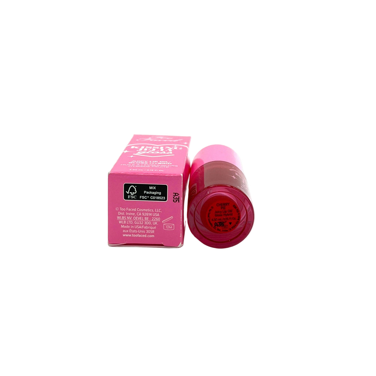 Too Faced Kissing Jelly Gloss ~ Juicy Lip Oil ~ Gloss Hybrid ~ Cherry Pie