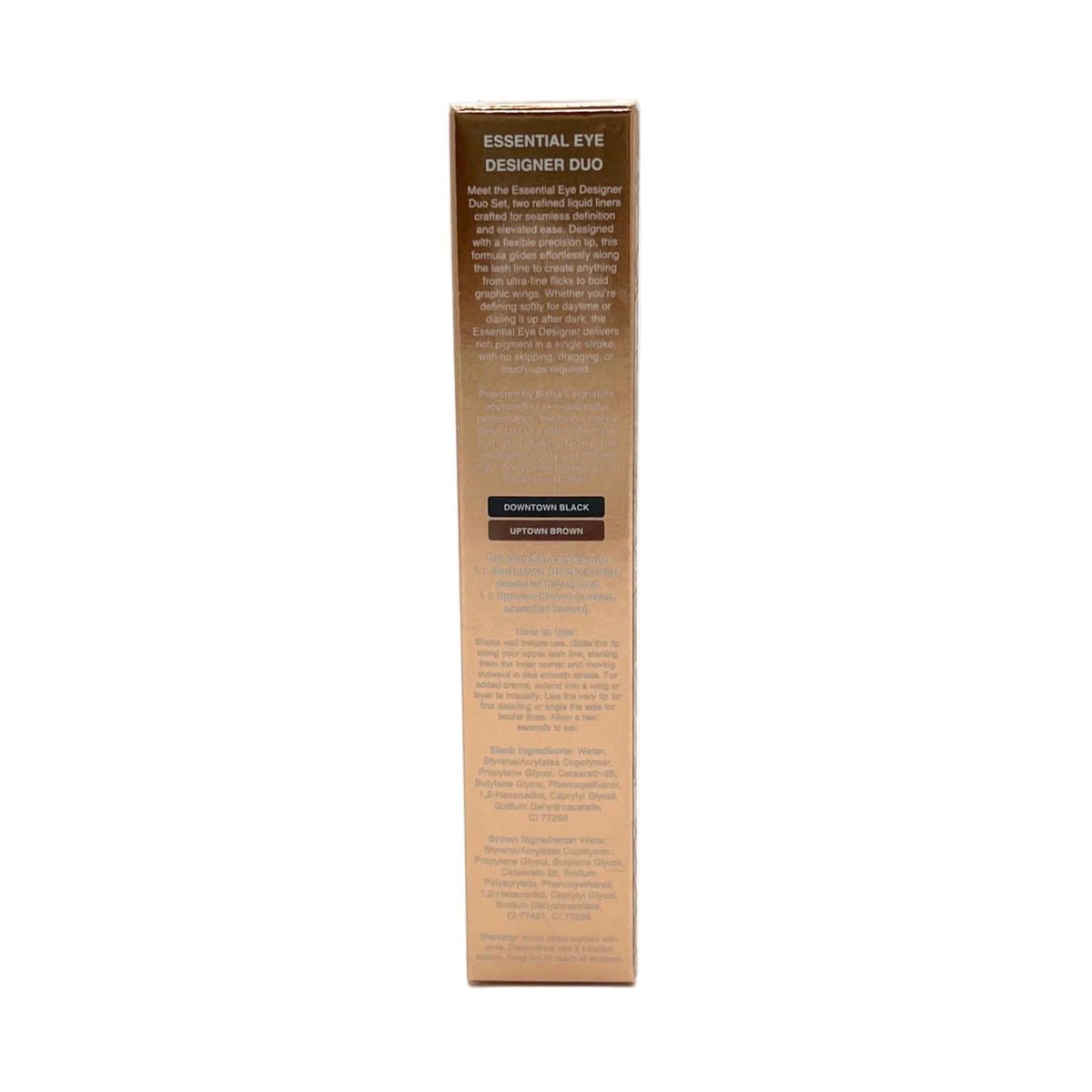 Bisha Essential Eye Designer Duo ~ Downtown Black &amp; Uptown Brown