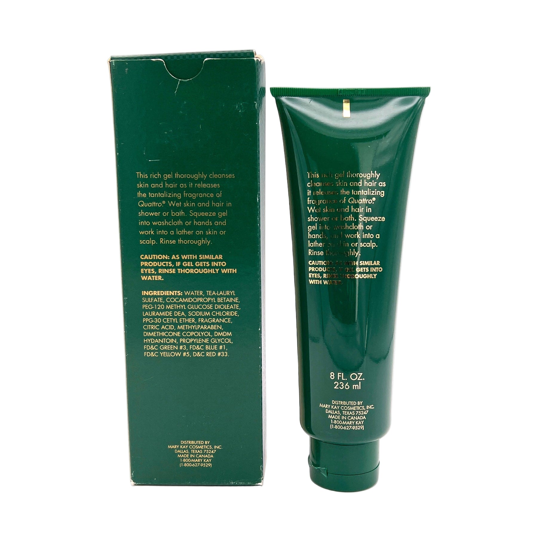Mary Kay Body Wash and Hair Shampoo ~ Quattro (Discontinued)