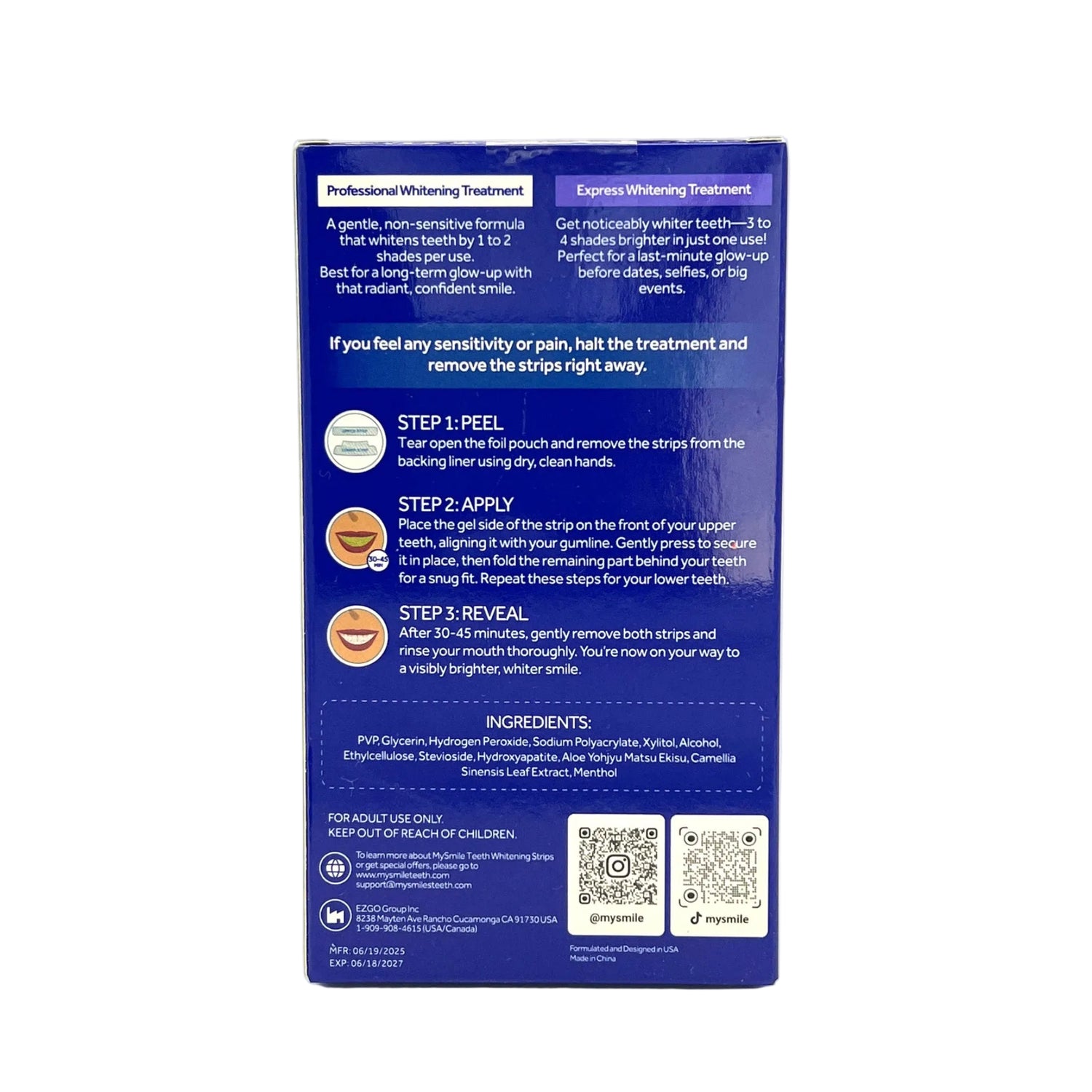 My Smile No-Slip Whitening Strips ~ Sample