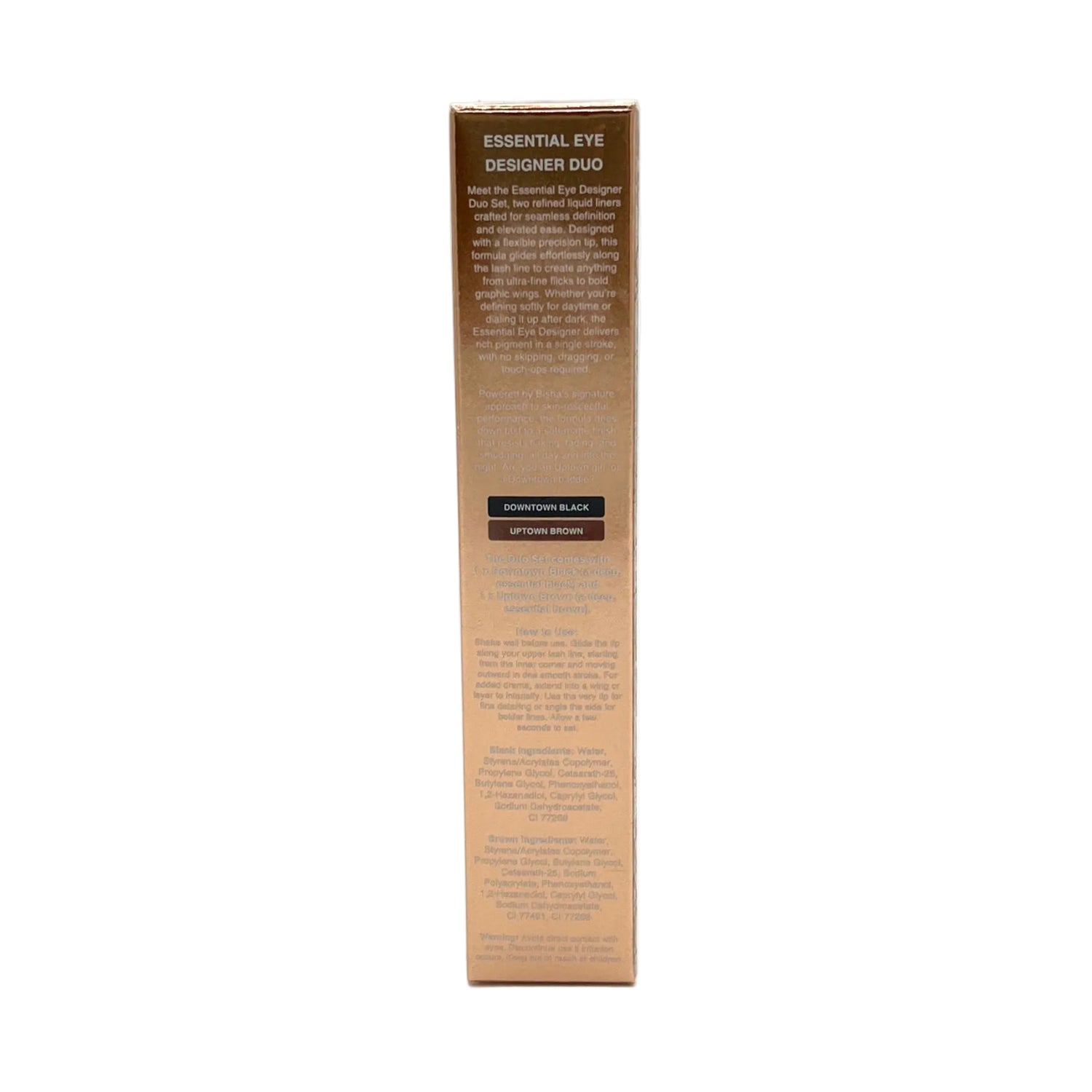 Bisha Essential Eye Designer Duo ~ Downtown Black &amp; Uptown Brown