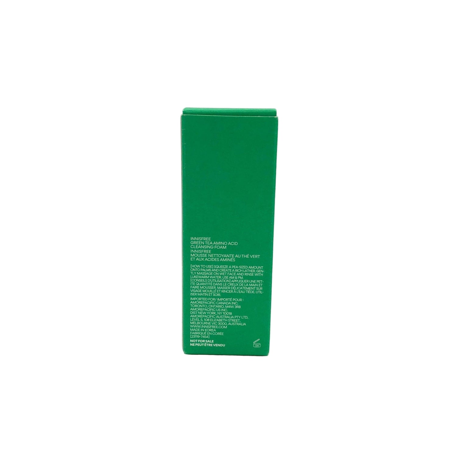 Innis Free Green Tea Amino Acid Cleansing Foam ~ Travel Size