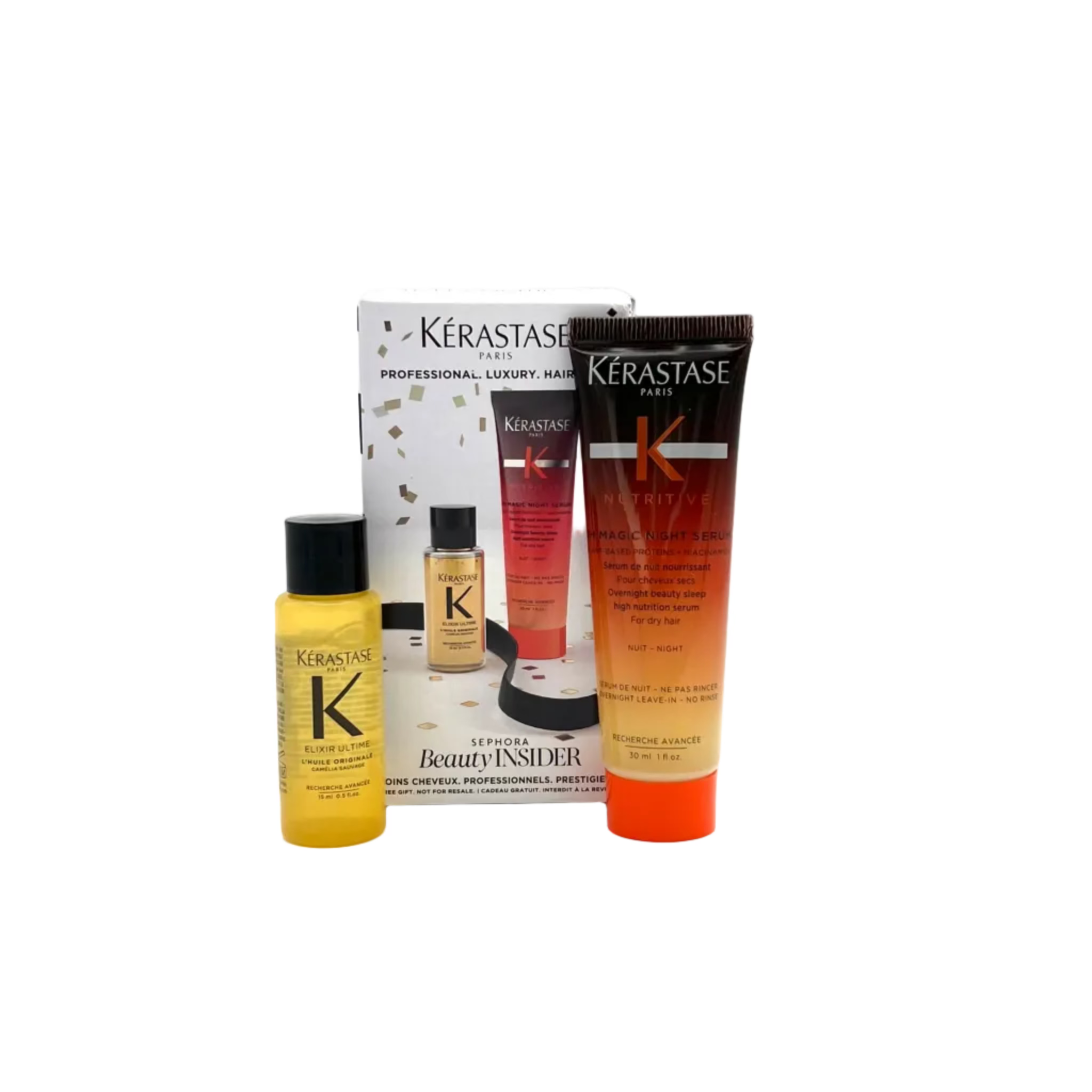 Kerastase Deluxe Travel Elixir Ultime Hydrating Hair Oil &amp; Nutritive 8H Magic Night Serum