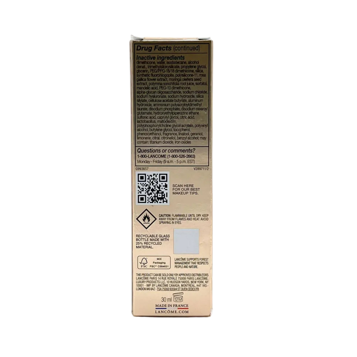 Lancome Teint Idole Ultra Wear Care &amp; Glow Foundation ~ 245C