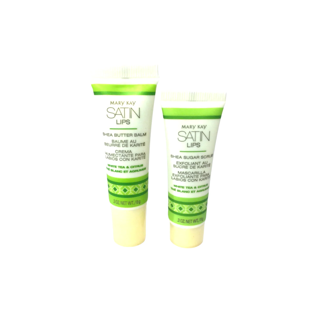 Mary Kay Satin Lips Set (Balm &amp; Scrub)~White Tea &amp; Citrus