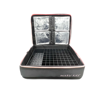 Mary Kay Black Travel Luggage with Lipstick Organizer Tray ~ Trolley Sleeve