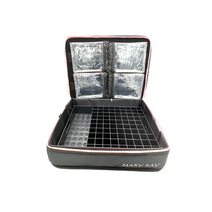 Mary Kay Black Travel Luggage with Lipstick Organizer Tray ~ Trolley Sleeve