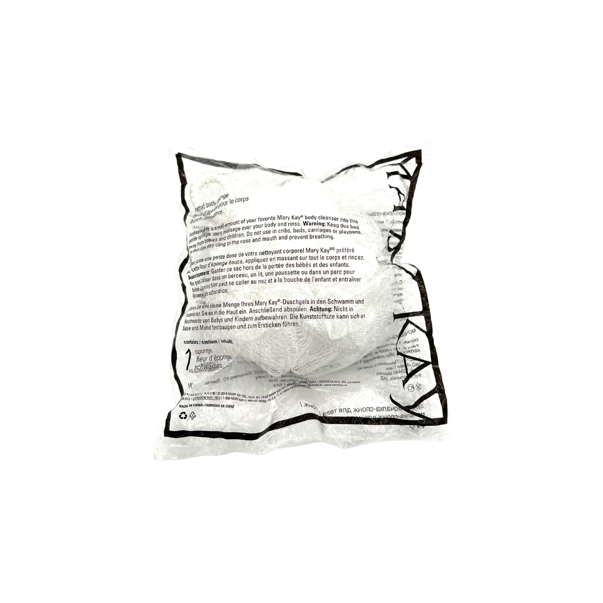 Mary Kay White Loofah Netted Body Sponge