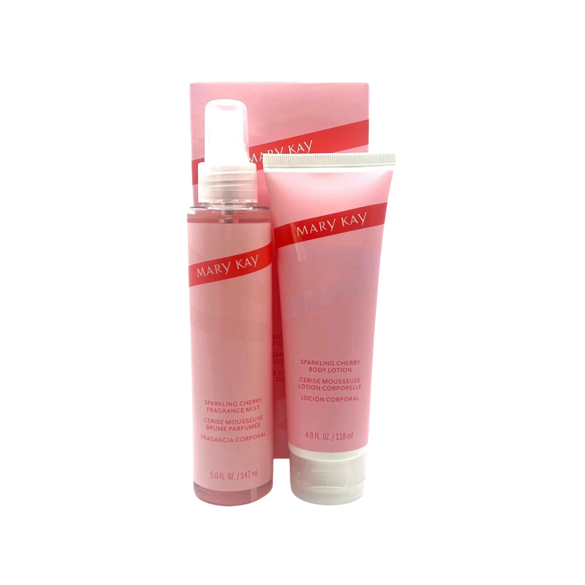 Mary Kay Sparkling Cherry Body Care Set ~ Body Lotion &amp; Fragrance Mist (Discontinued)
