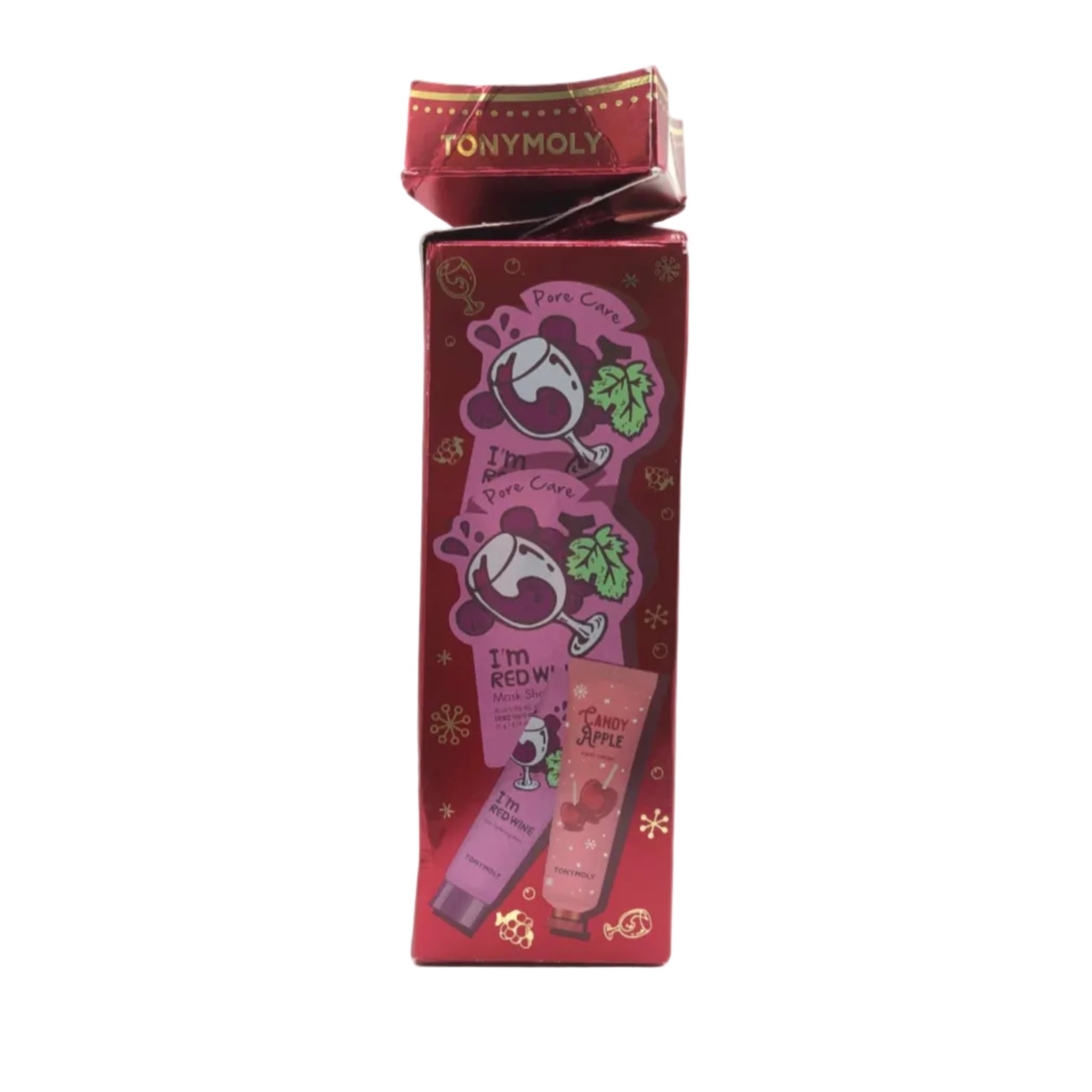 Tonymoly On Cloud Wine ~ 4 Piece Mask &amp; Hand Cream Set