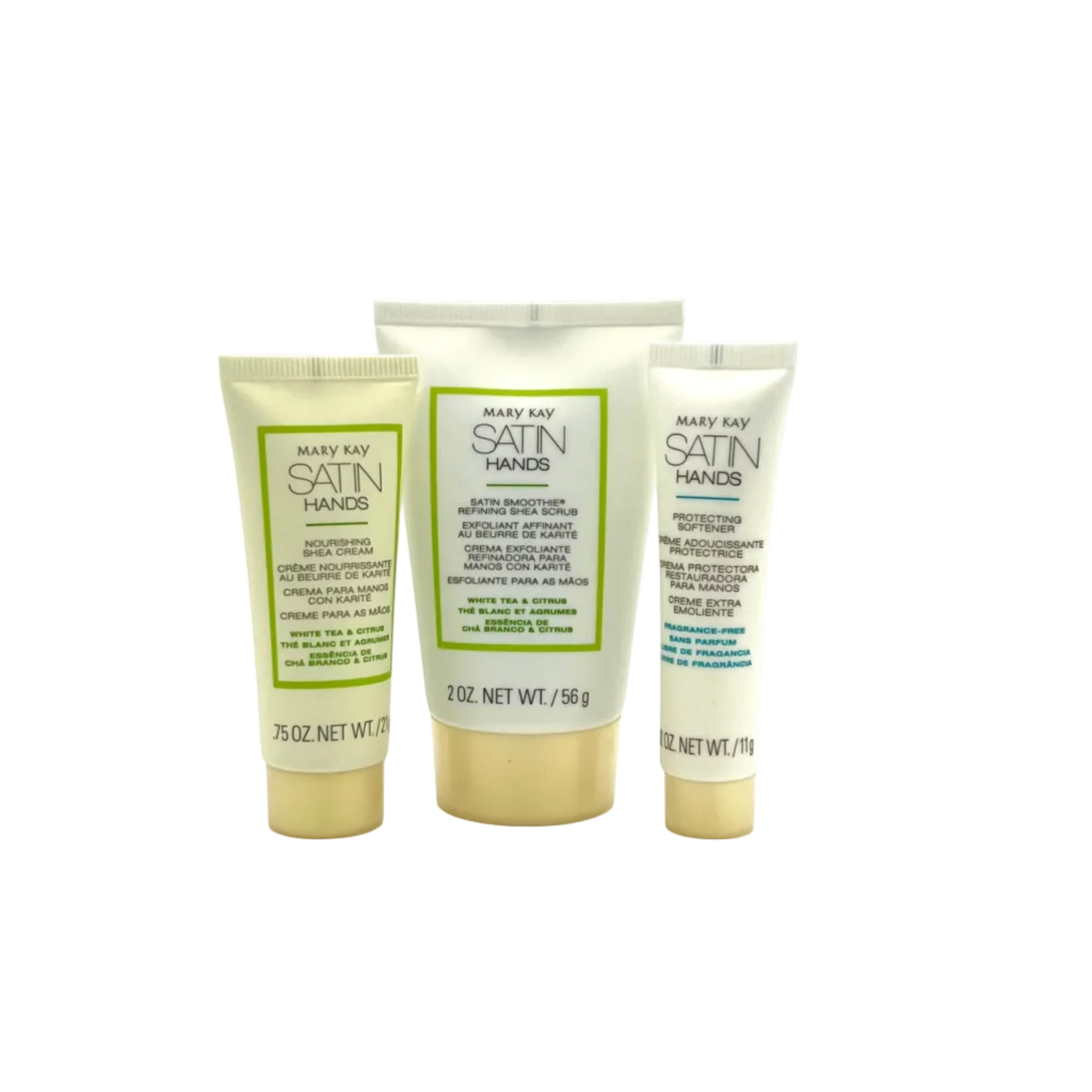 Mary Kay Satin Hands Pampering Set ~ White Tea &amp; Citrus ~ Deluxe Size