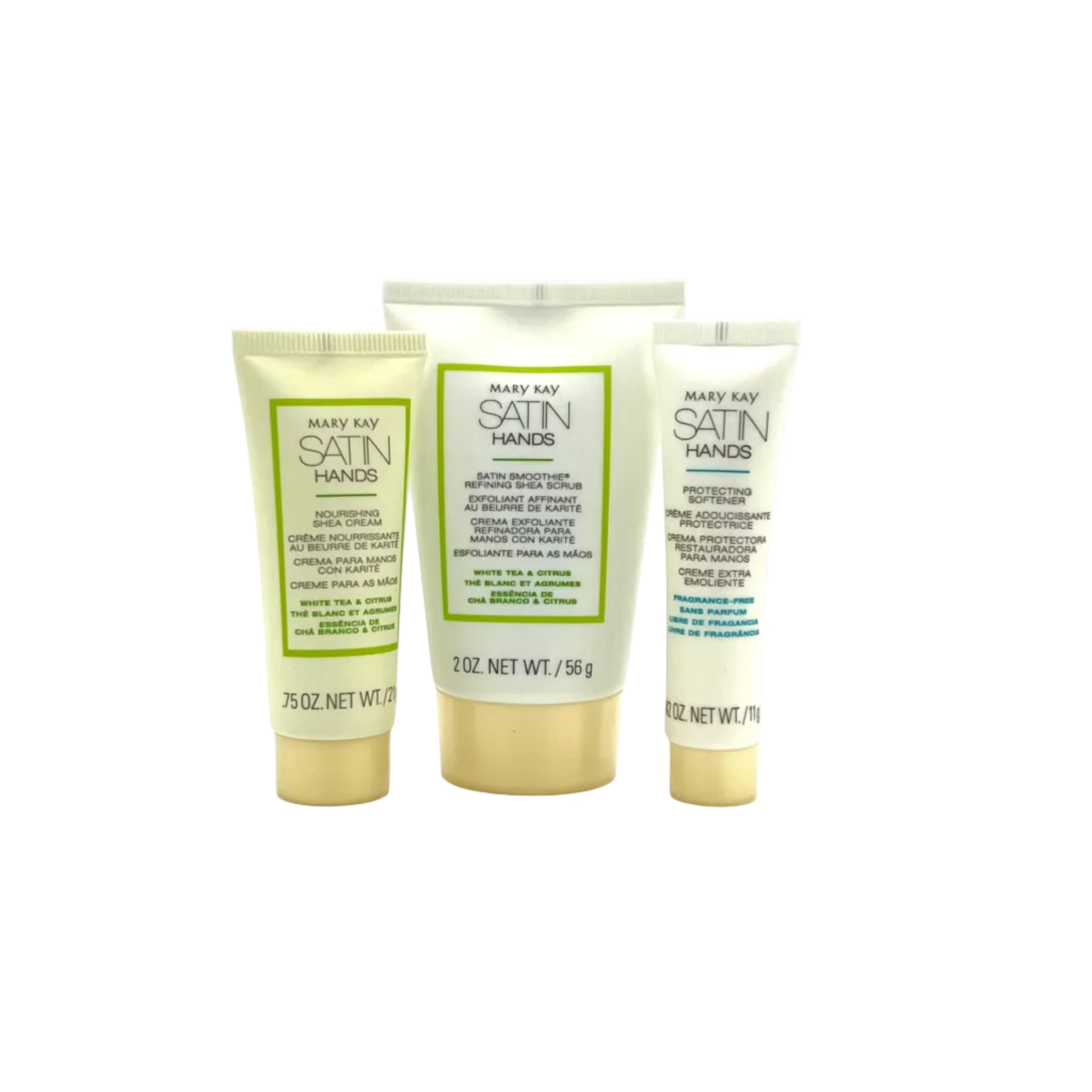 Mary Kay Satin Hands Pampering Set ~ White Tea &amp; Citrus ~ Deluxe Size
