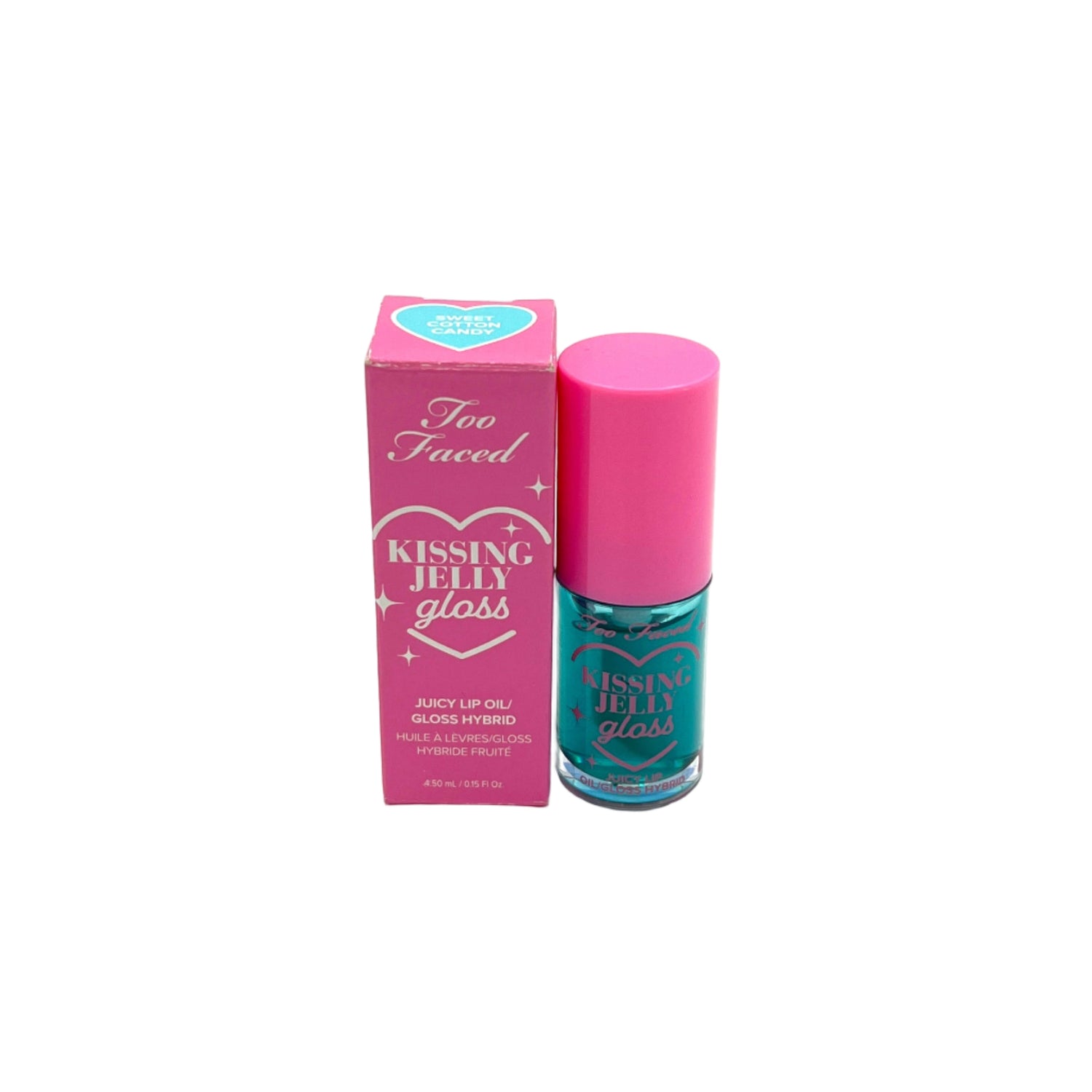 Too Faced Kissing Jelly Gloss ~ Juicy Lip Oil ~ Gloss Hybrid ~ Sweet Cotton Candy