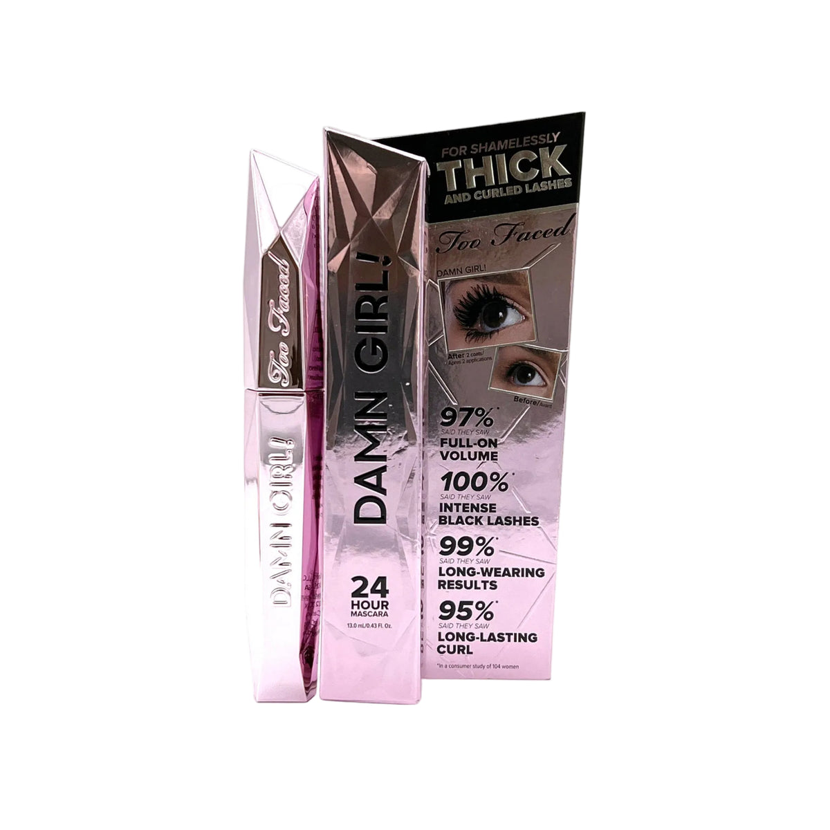 Too Faced Damn Girl! 24 Hour Mascara ~ Black