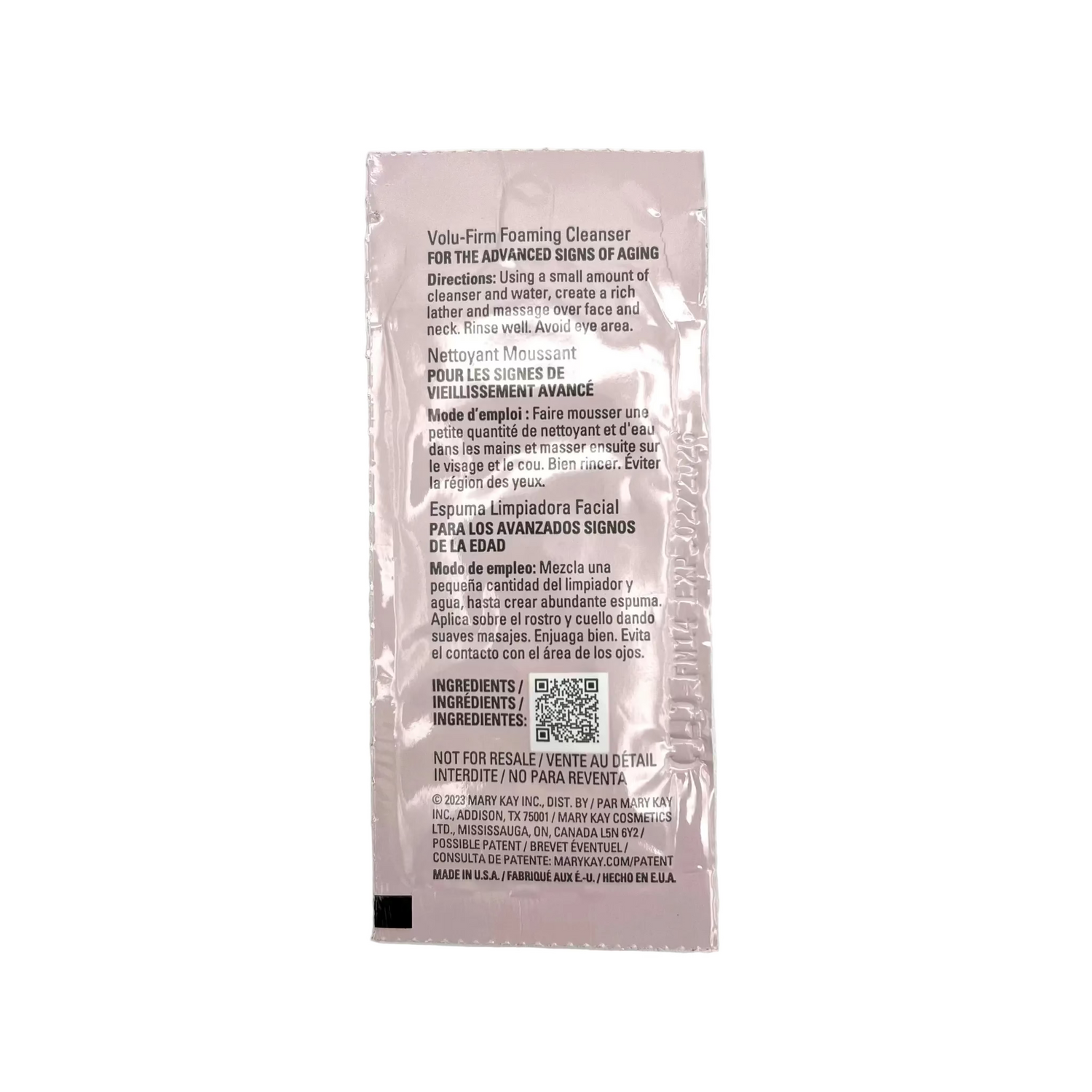Mary Kay Timewise Repair Volu-Firm Foaming Cleanser Sample
