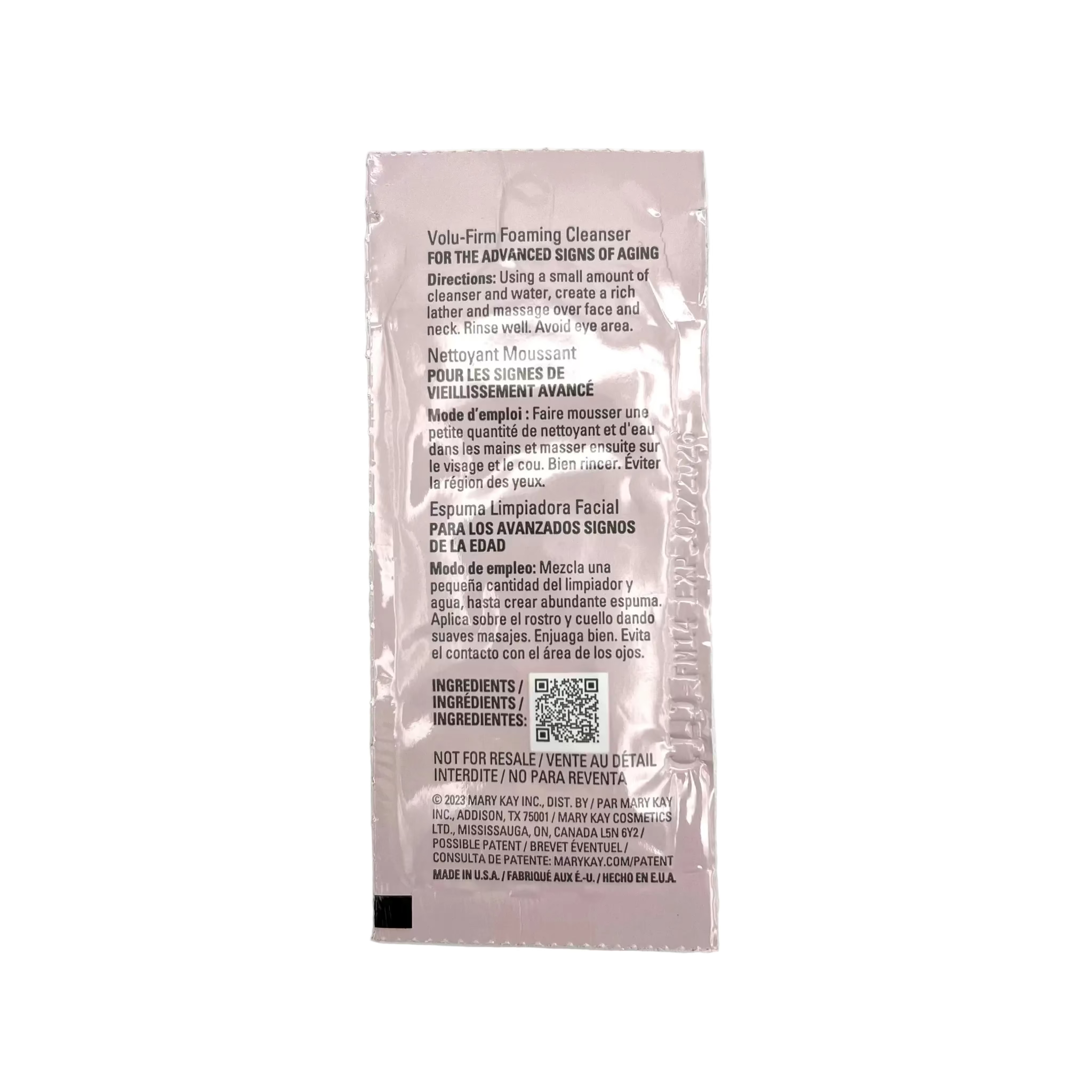 Mary Kay Timewise Repair Volu-Firm Foaming Cleanser Sample