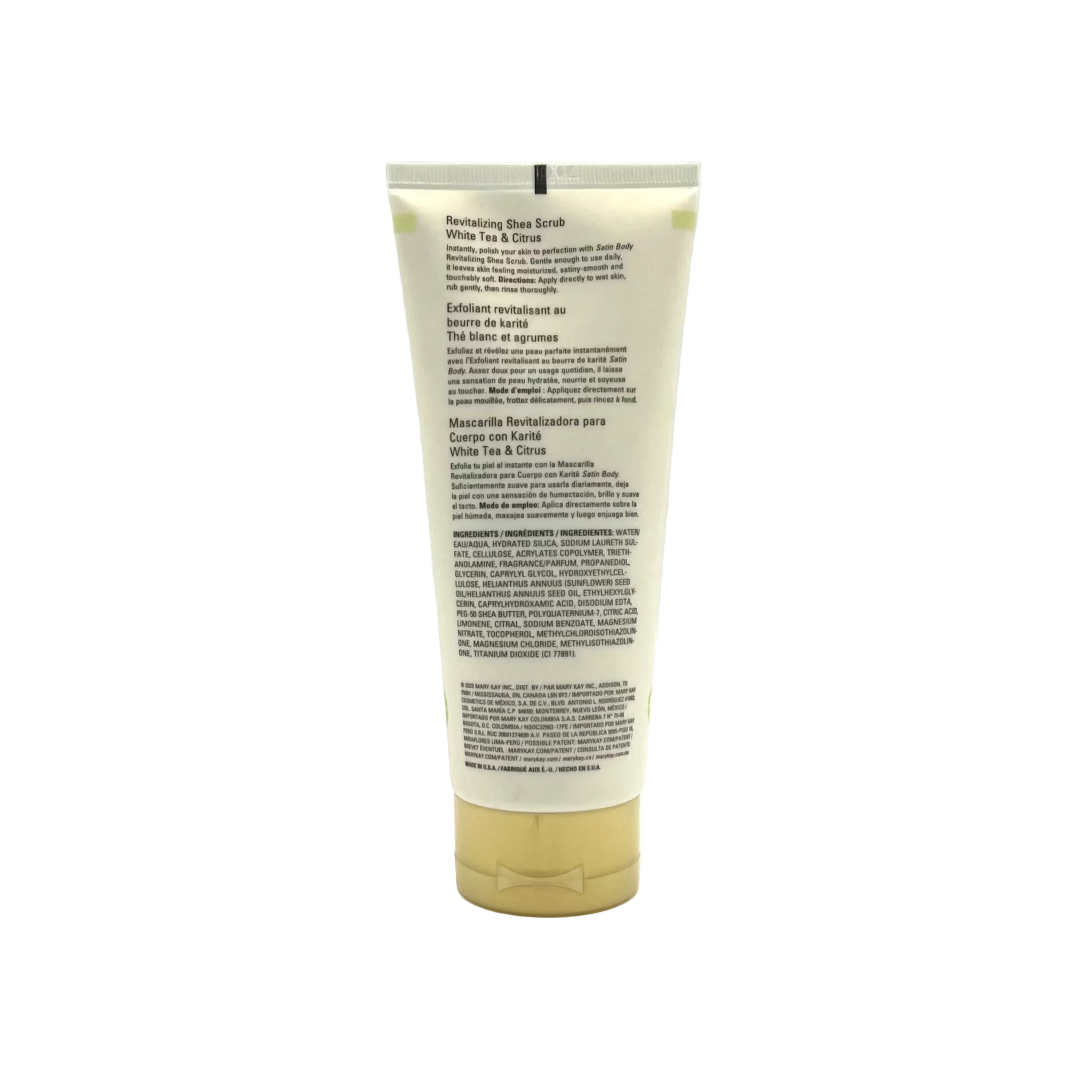 Mary Kay Satin Body Revitalizing Shea Shower Body Scrub ~ White Tea &amp; Citrus