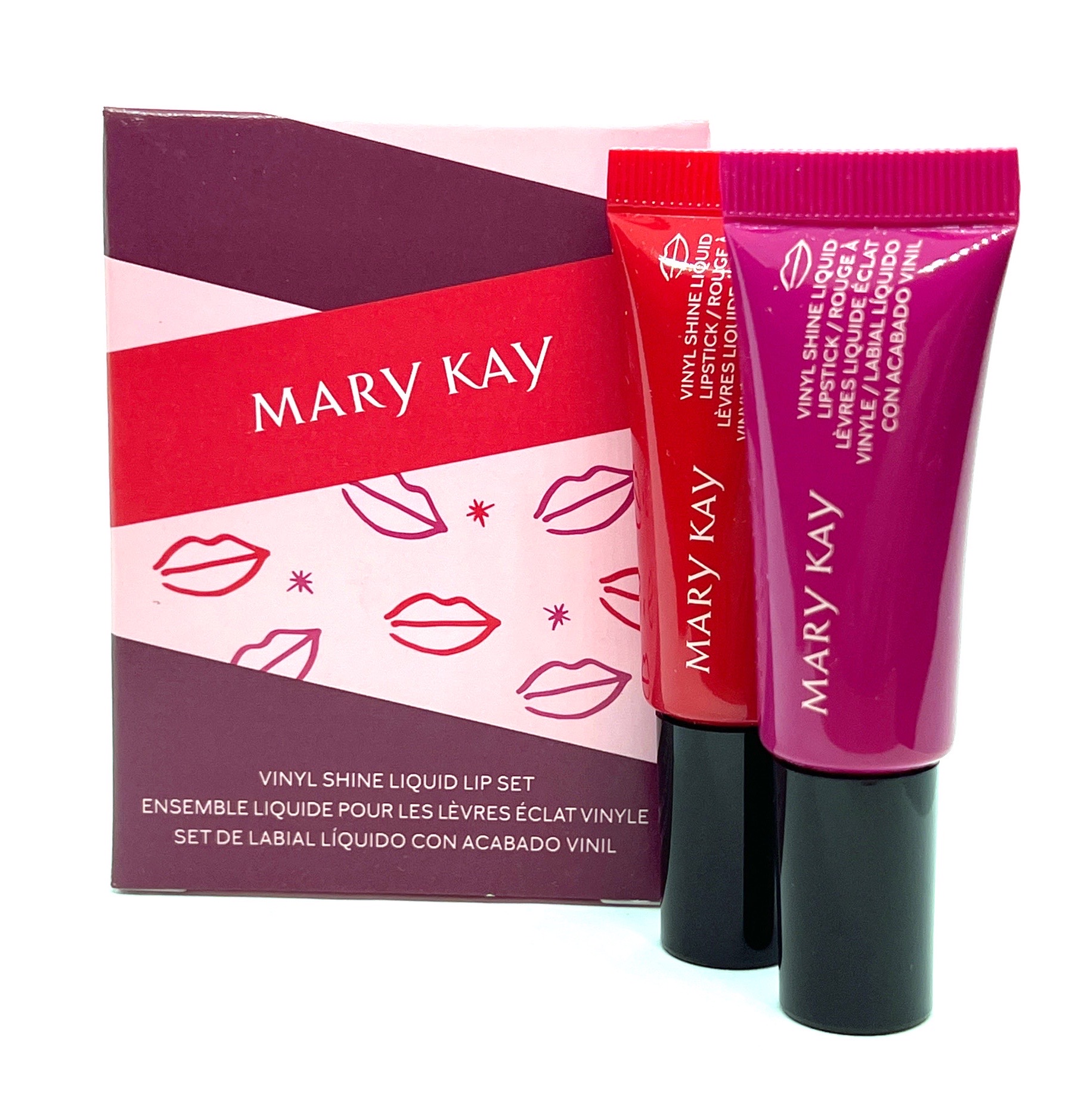Discontinued or Limited :: Mary Kay Vinyl Shine Liquid Set ~ Luminous Red & Vivid Berry (Limited Edition 2022) - Mary Kay Cosmetics